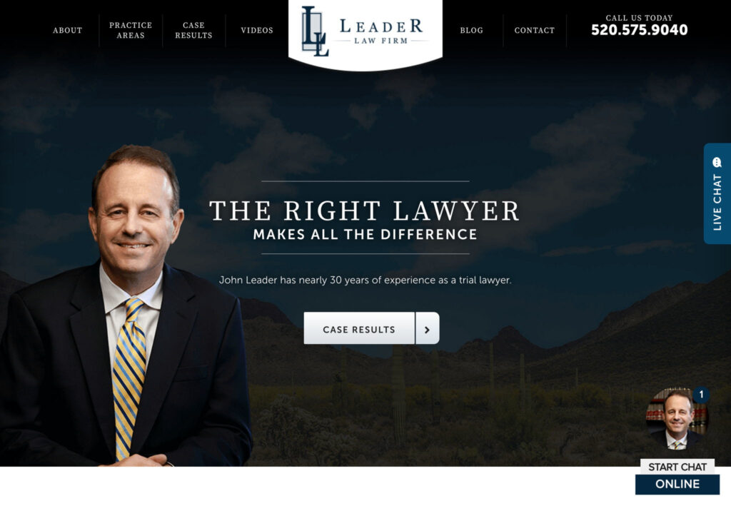 Lawyer Examples - Lawyer websites by Joseph Leonard